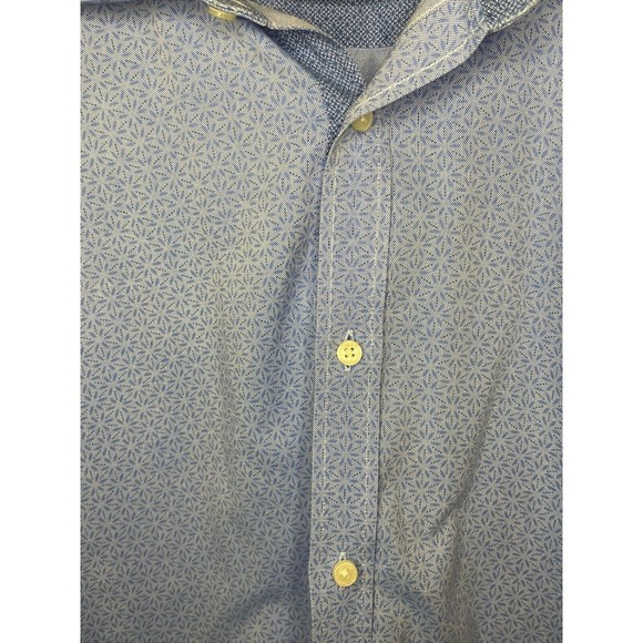 Ted Baker Endurance Dress Shirt, 16 34/35 Fits Like LARGE Regular Fit, Flip Cuff - Picture 4 of 6